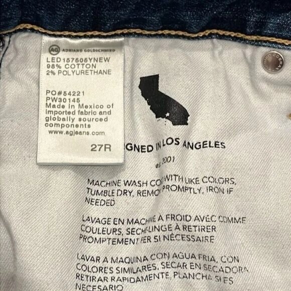 AG-ED Denim Jeans - Ex-Boyfriend Slouchy Slim - 5 Years Network - Size 27 R - Picture 7 of 12